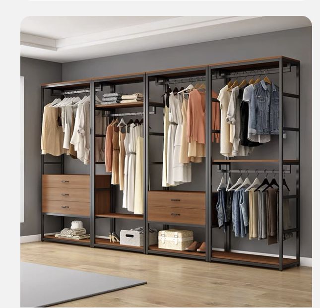 Industrial Style Wall Wardrobe Design