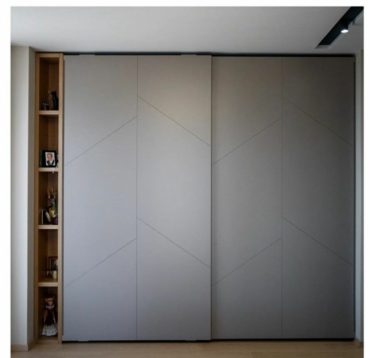 Sliding Door Wall Fixing Almirah Designs for Space Efficiency