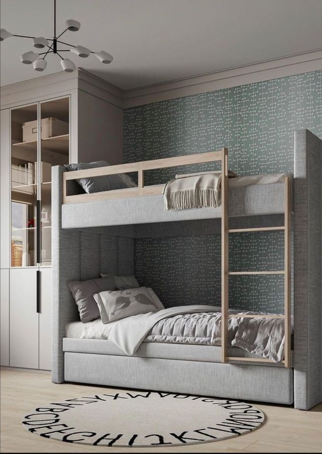 Modern Minimalist Double Deck Bed Design