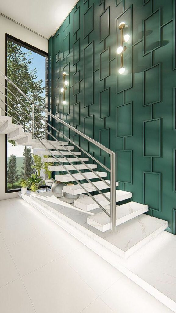 Living Room Staircase Wall Design: Seamless Integration of Space