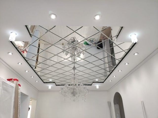 Reflective Mirrors on the Ceiling Decoration Ideas