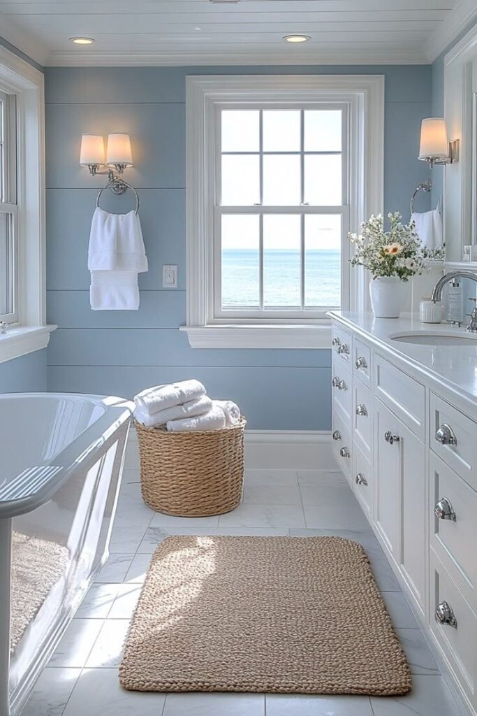 Sky Blue Tiles for Bathroom: Elevate Your Bathroom with Light and Airy Tones