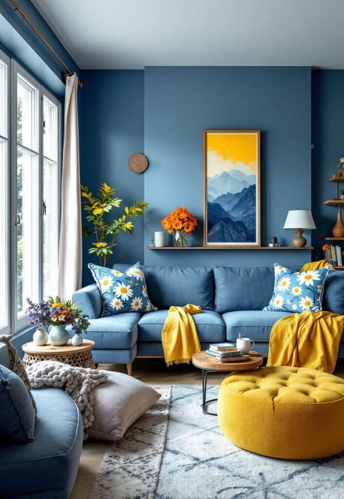 Blue and Yellow: A Playful and Energetic Pair